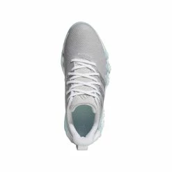 ADIDAS Women's CodeChaos 22 Spikeless Golf Shoe - Grey/Light Blue -Powerbug Shop Light Blue 2