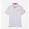 Barstool Men's Pink Whitney Cocktails Short Sleeve Polo