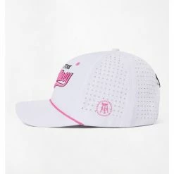 Barstool Men's Pink Whitney Script Vintage Rope Snapback Cap -Powerbug Shop Mens Pink Whitney Script Vintage Rope Snapback Cap 2