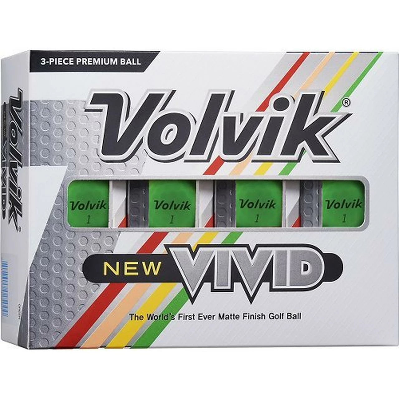 Volvik Vivid Golf Balls - Green 3 Volvik Vivid Golf Balls - Green