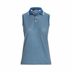 RLX Women's Geo Print Sleeveless Polo
