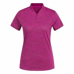 ADIDAS Women's Jaquard Short Sleeve Polo