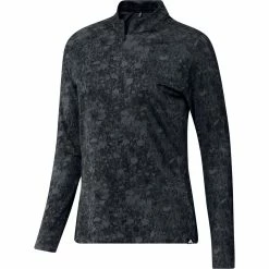 ADIDAS Women's Printed Mock Long Sleeve Polo