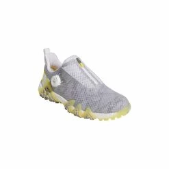 ADIDAS Women's CodeChaos 22 BOA Spikeless Golf Shoe - Grey/Yellow -Powerbug Shop Yellow 12